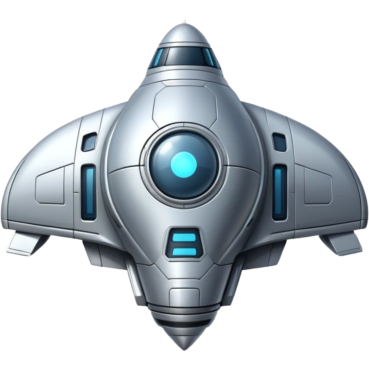 spaceship top view  emoji
