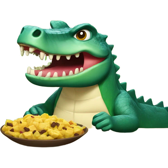 Cocodrilo comiendo emoji