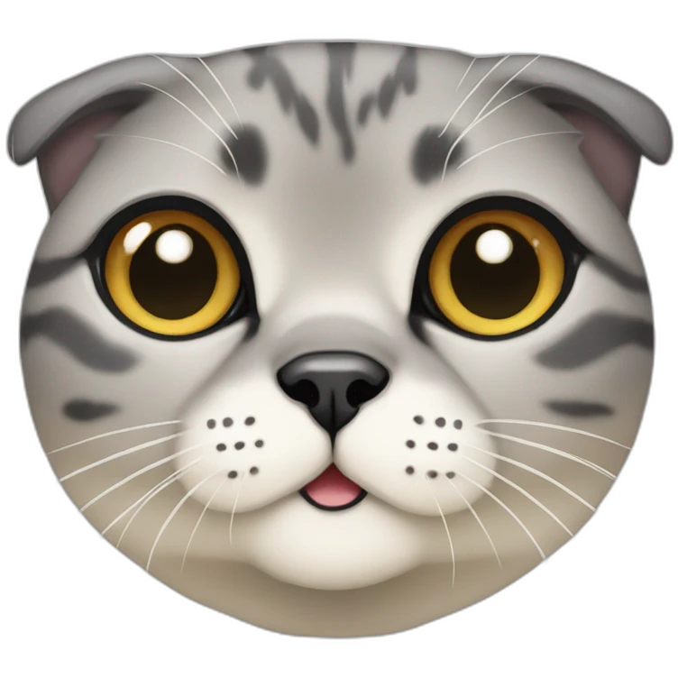 scottish fold seal point cat emoji