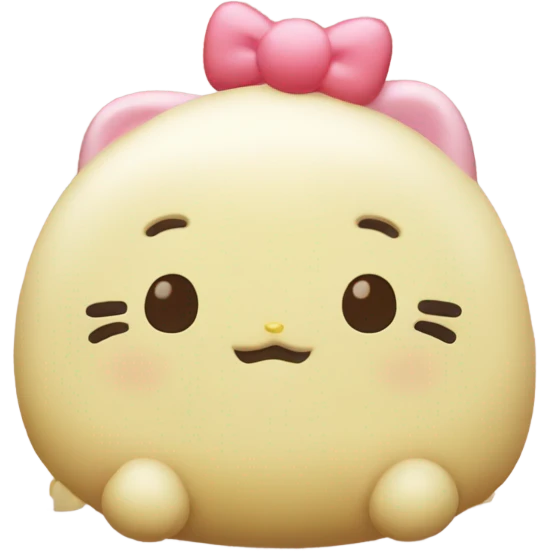 Hello kitty kissing pompompurin emoji