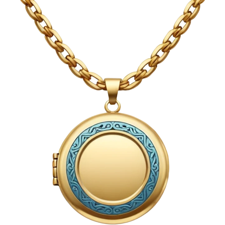 Chain Necklace Locket
 emoji