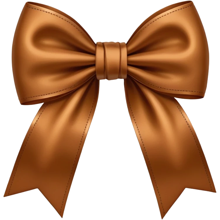 Brown bow emoji
