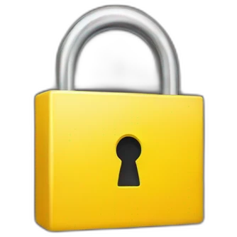 yellow lock emoji