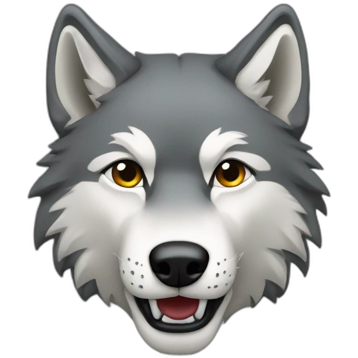 Symbol representing a wolf head emoji