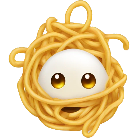 Noodle with egg emoji