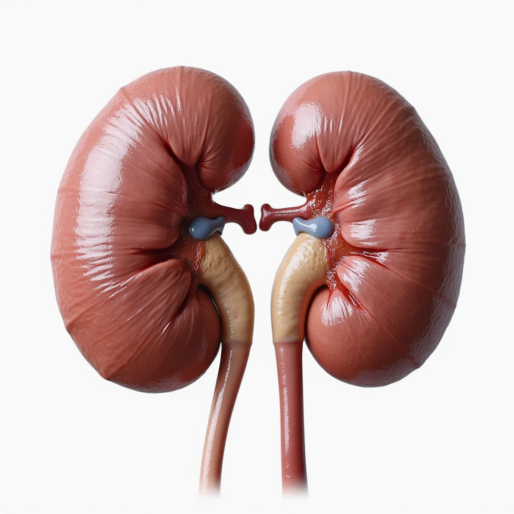 realistic kidneys, detailed, medical illustration style emoji
