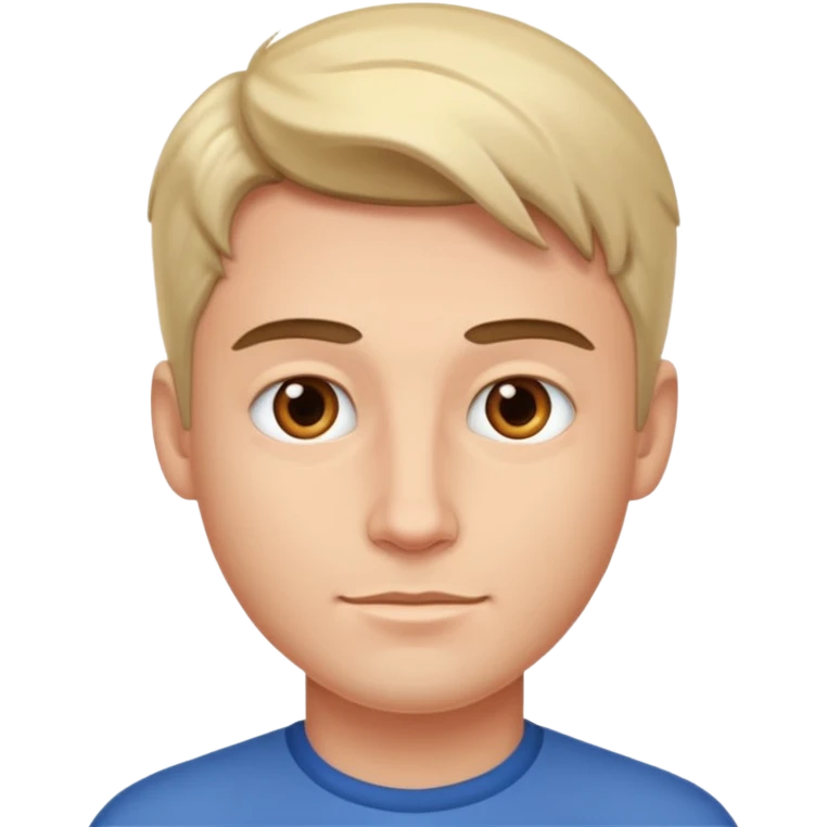 un bel homme vu de trois quart emoji