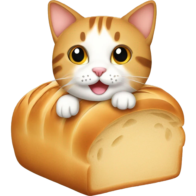 bread with cat emoji