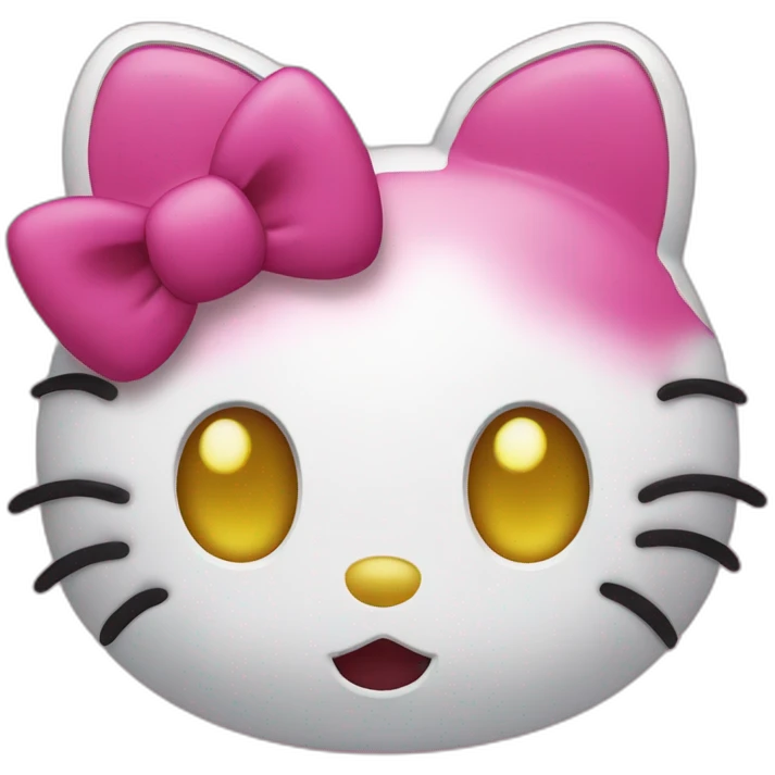cursed hello kitty emoji