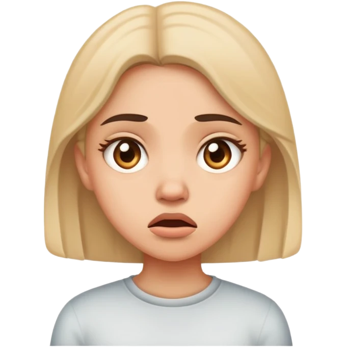 Обиженая девушка emoji