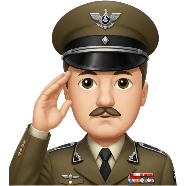 Adolf Hitler saluting  emoji