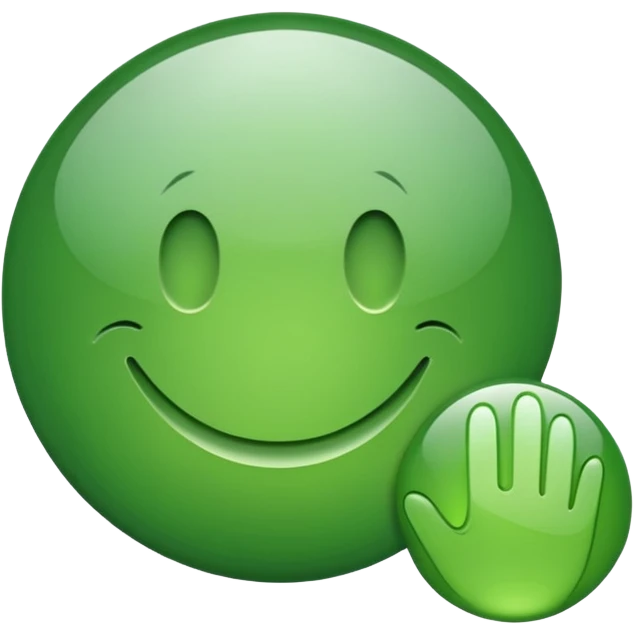 green button uı emoji