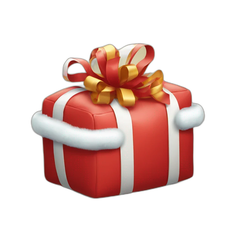 un sac de noel rempli de jouets emoji