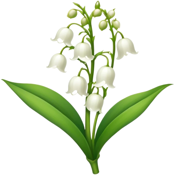 Lily’s of the valley flower  emoji