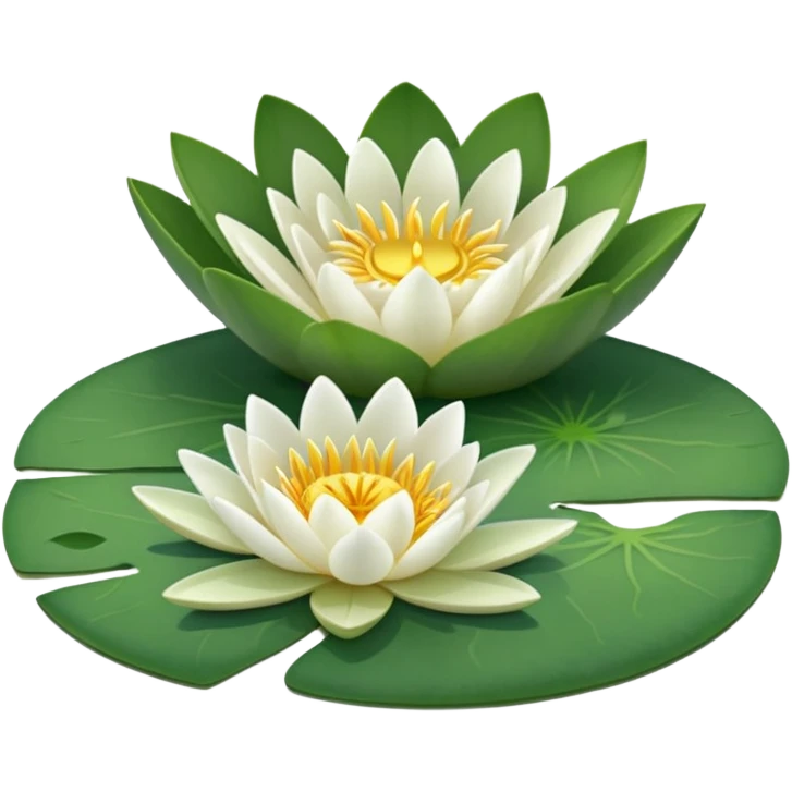 water lily circle leaf emoji