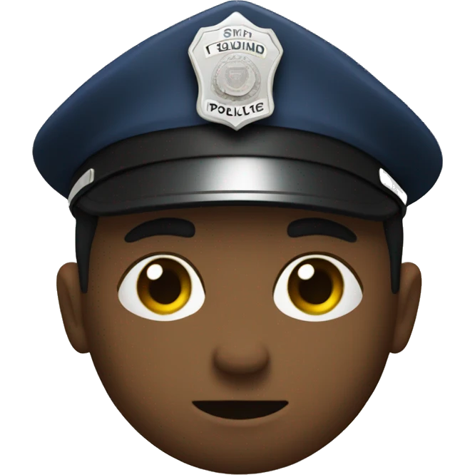 Sick police officer emoji