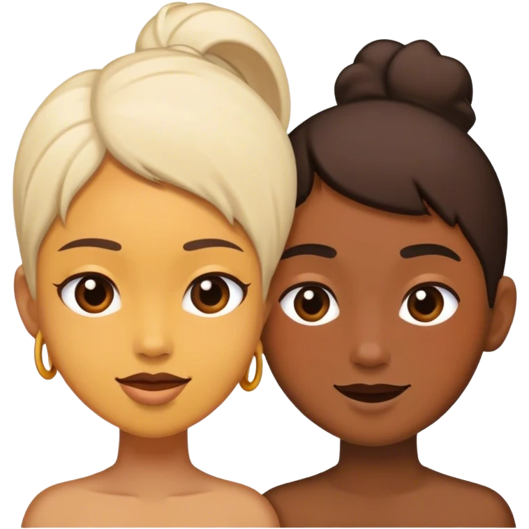 Two friends yapping emoji