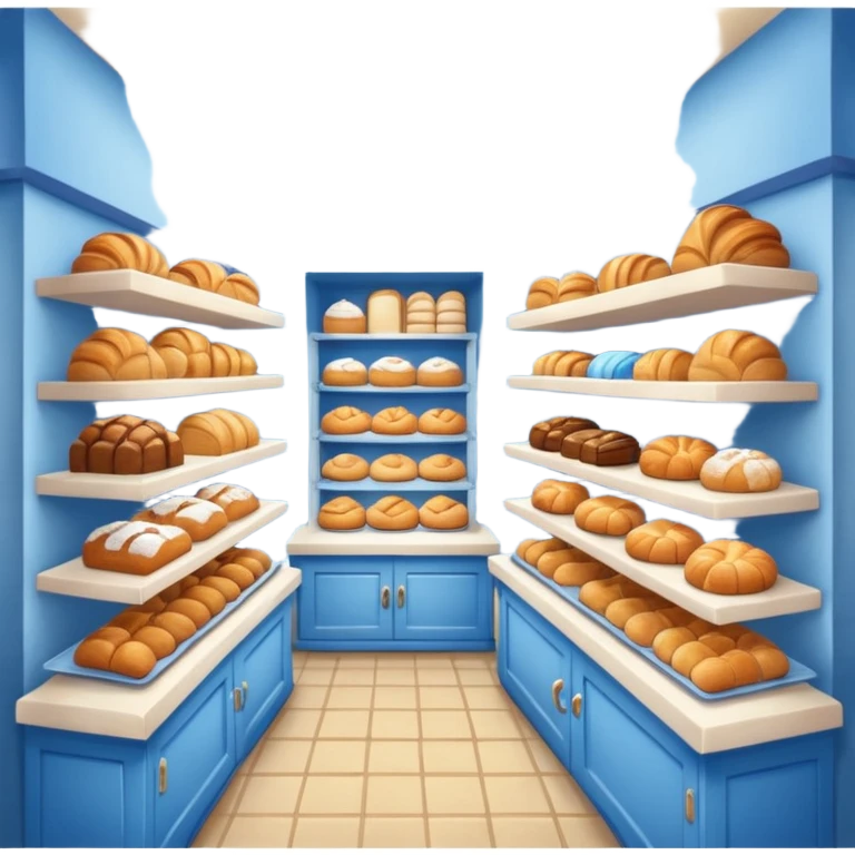 blue bakery store emoji