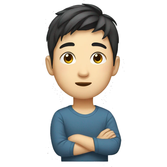 asian boy-sleep-bed emoji