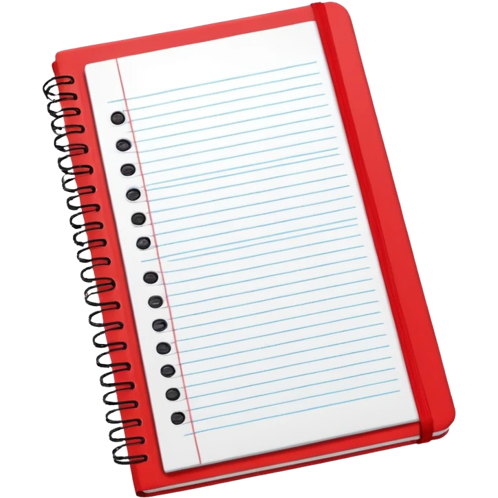 cuaderno rojo que diga algebra emoji