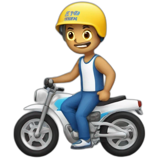Hombre con un auto deportivo emoji