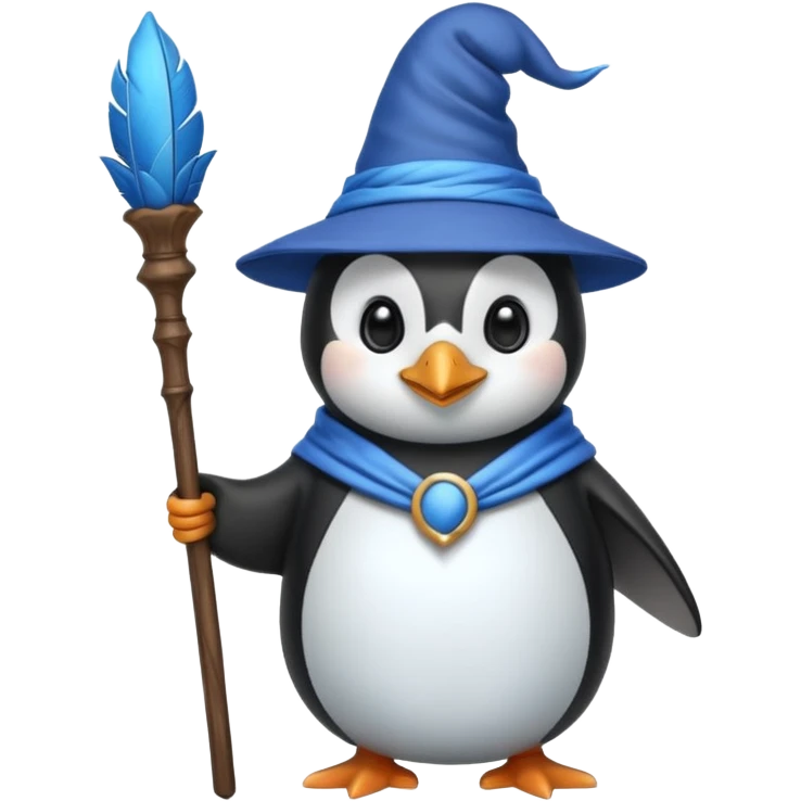 Penguin Wizard emoji