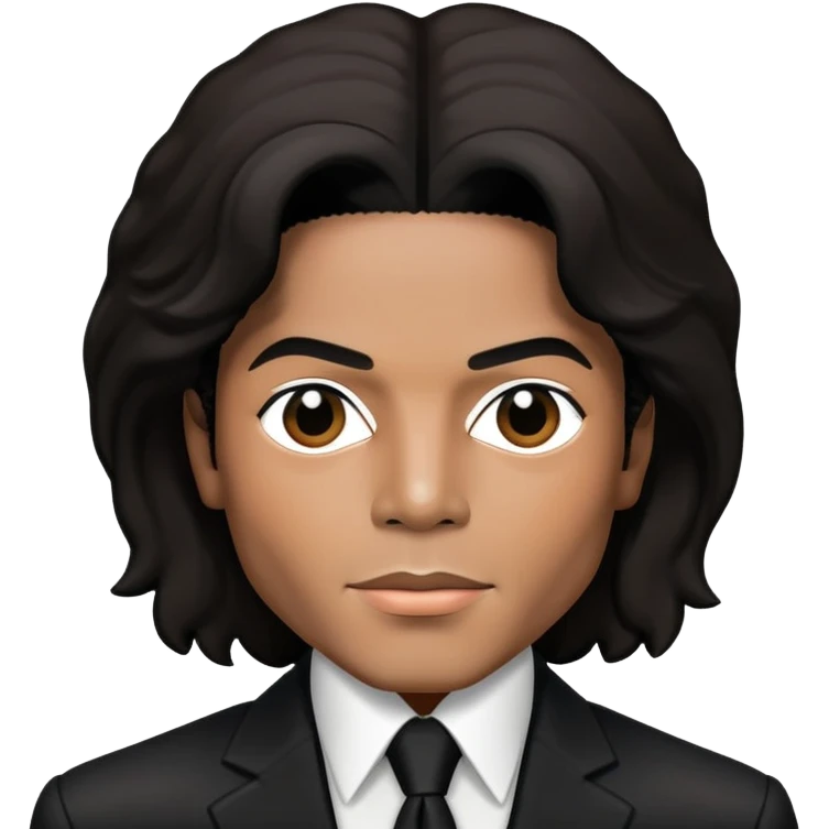 Michael Jackson wearing black suit from waist up emoji