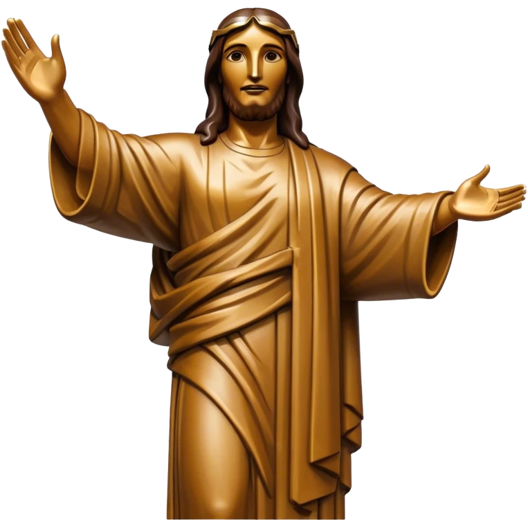 bazil's Christ the Redeemer, no frame emoji
