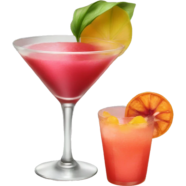 cocktail with passionfuit  emoji