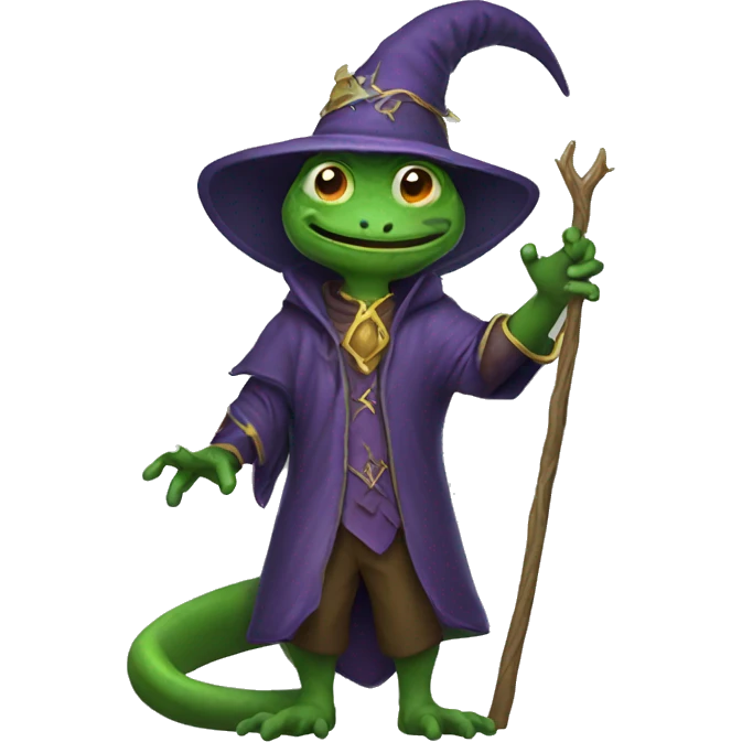 Lizard wizard emoji
