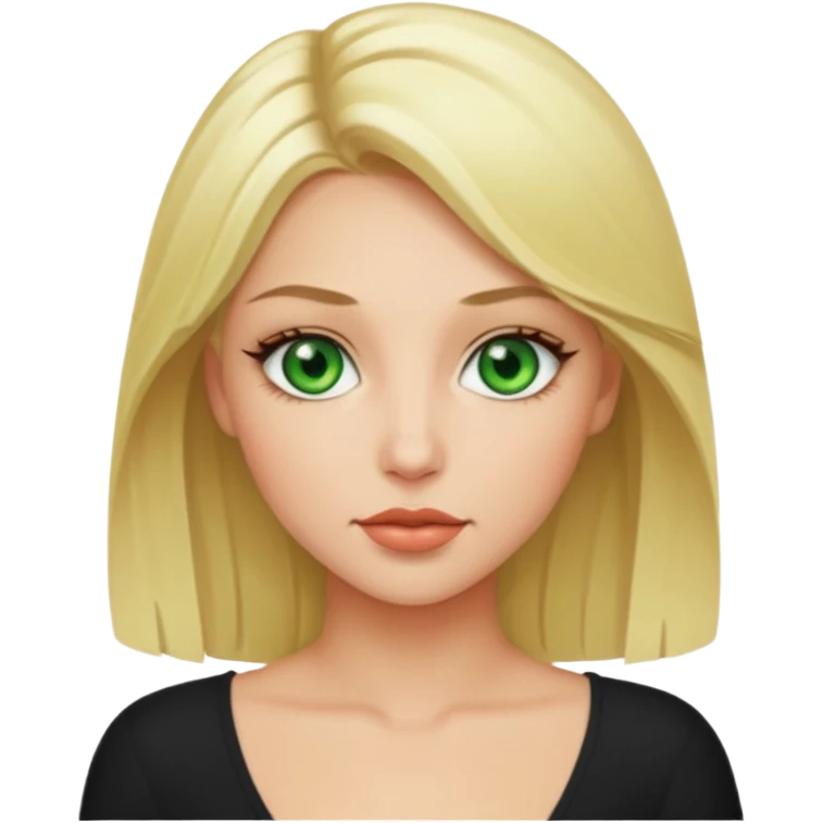 Sexy Queen Green eyes blonde Hair emoji