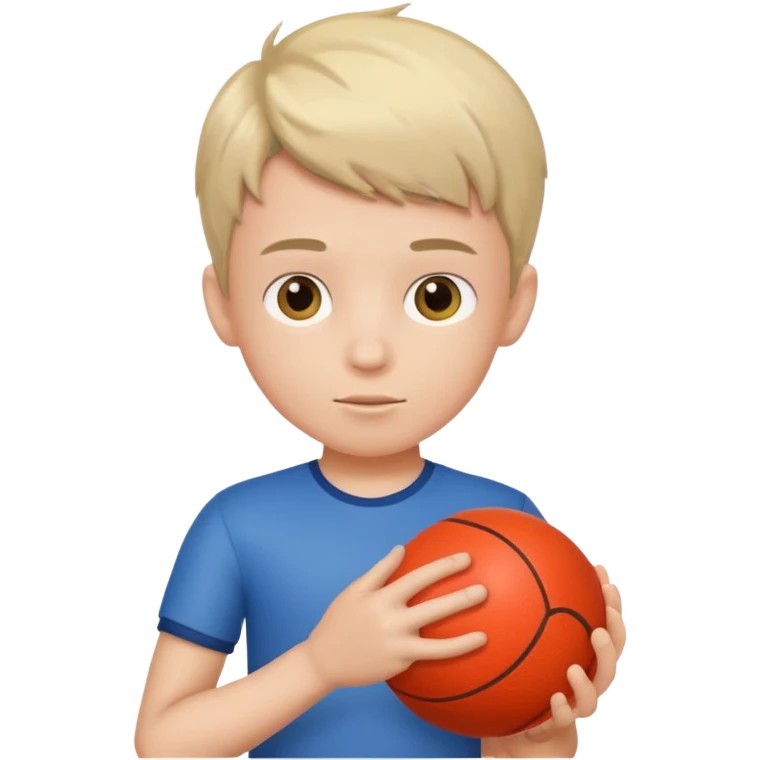 Boy with a ball in his hand emoji