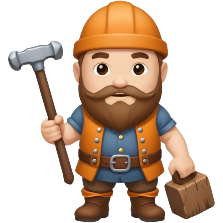 Dwarf hammer emoji