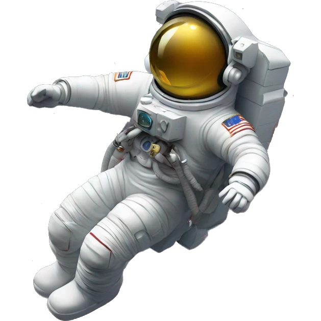 Astronauta flotando en el espacio emoji