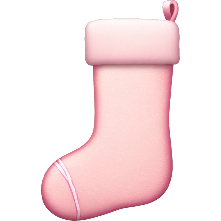  light pink Christmas stocking emoji