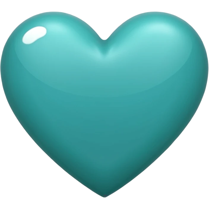 Teal heart emoji