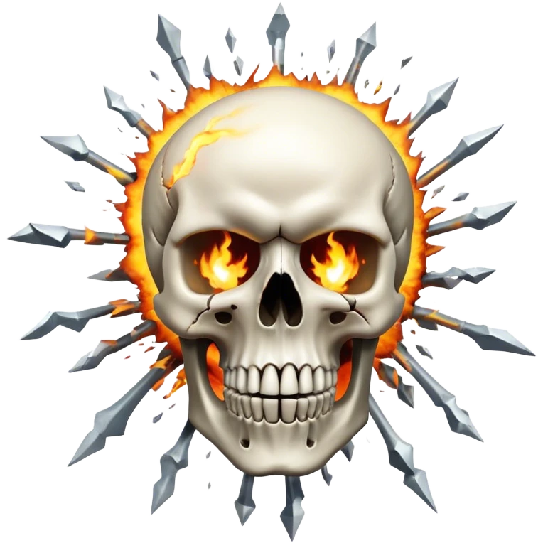Skull explosion emoji