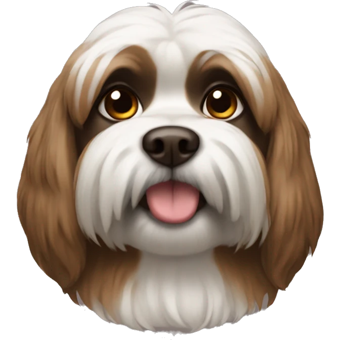 brown shitzu emoji