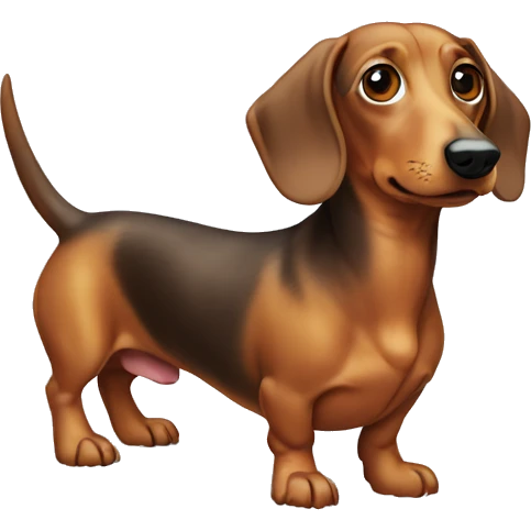 Weiner dog winter emoji
