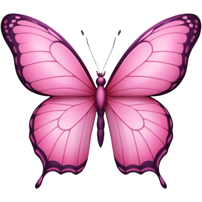Pink butterfly emoji