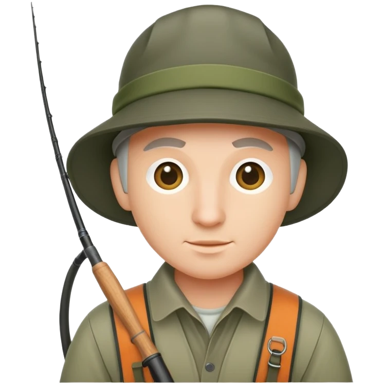Fly fisherman emoji