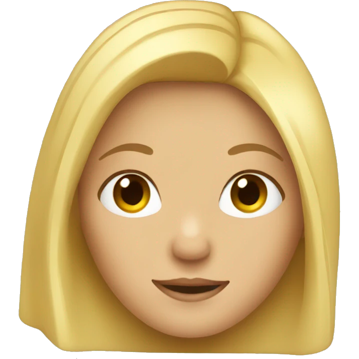 blonde girl  emoji
