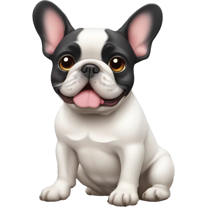 Rainbow French bulldog  emoji