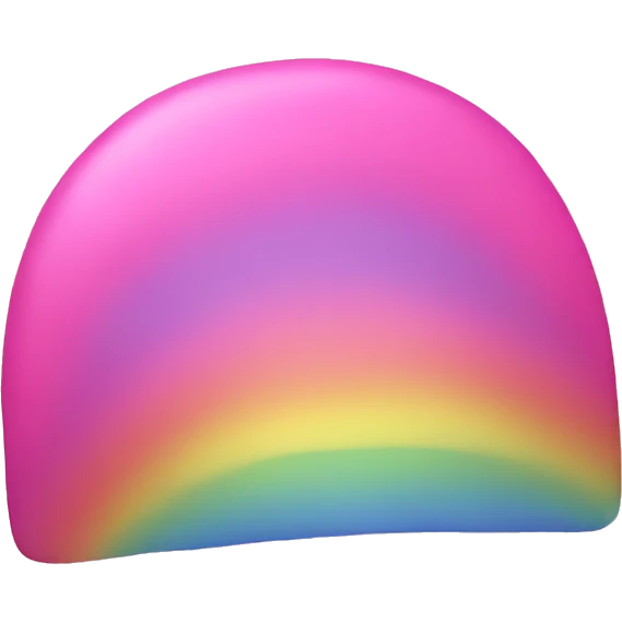 Pink rainbow emoji