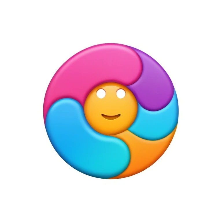 Color pop logo emoji