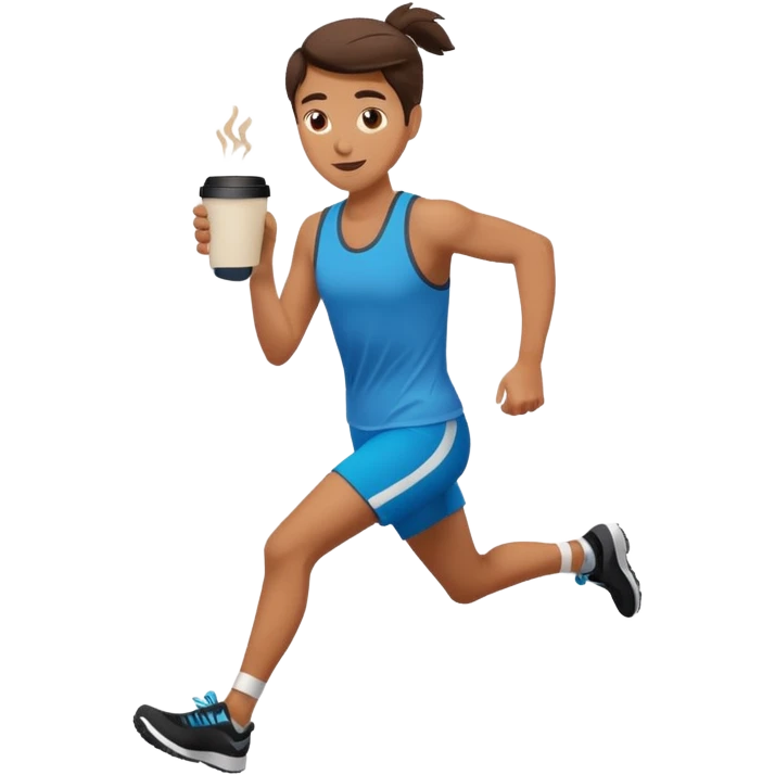 Morning Coffee Runner emoji