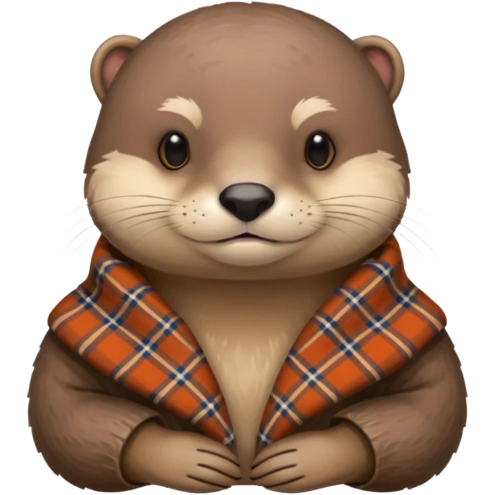 Loutre avec un plaid  emoji