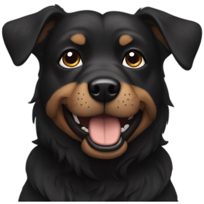 Black dog emoji