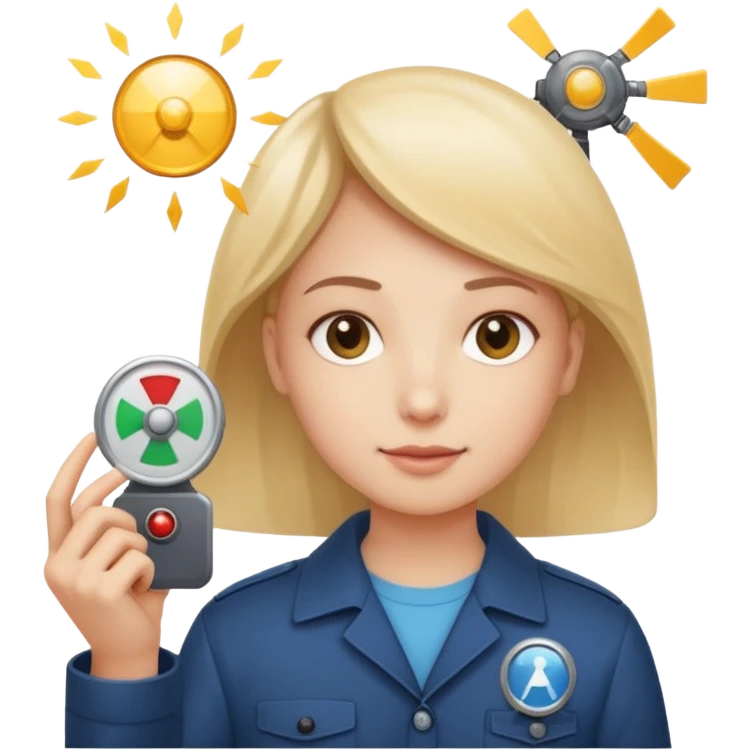 Calm face with relaxed eyes holding a small radar or spotlight, catching just a few key AI icons (chip, spark, or “AI” badge), to show you only get the updates that matter, without overwhelm. emoji