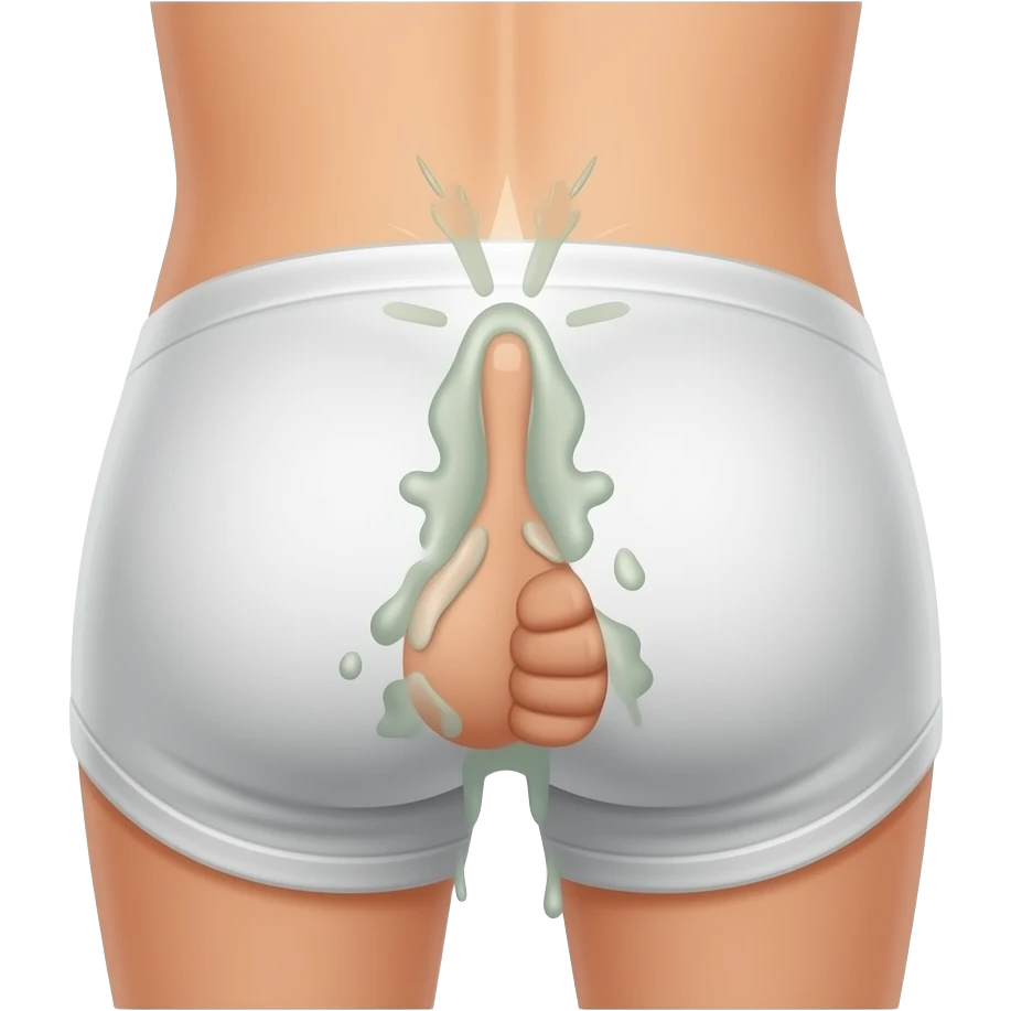 Toodler putting slime into butt hole emoji